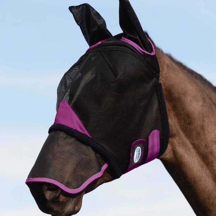 WeatherBeeta ComfiTec DURABLE Mesh Fly Mask - with Ears & Nose